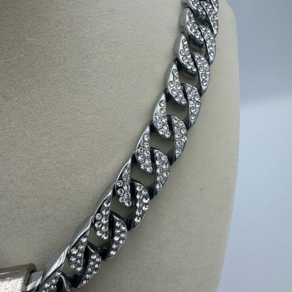 Pokemon Iced Out‎ Gengar Pendant Necklace with Diamond Cuban Chain HIGH QUALITY